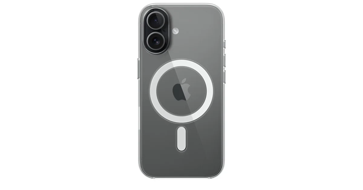 Capa transparente com MagSafe para iPhone 17